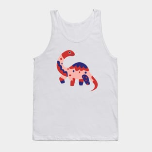 Cartoon Brontosaurus Dino Tank Top